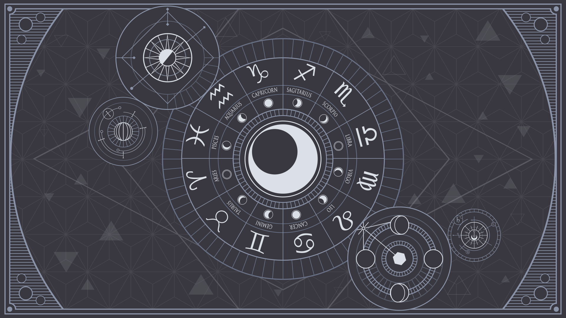 Astrology Clock Background/Tarot Card by Valgryn on DeviantArt