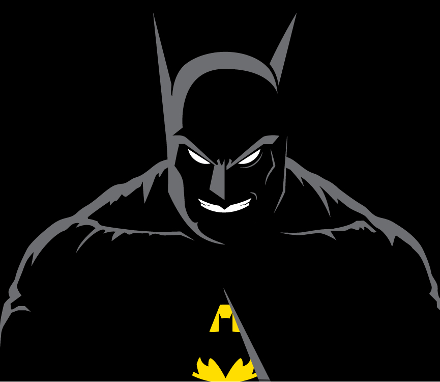 Batman Black and White (and Yellow) by Bat-Dan on DeviantArt