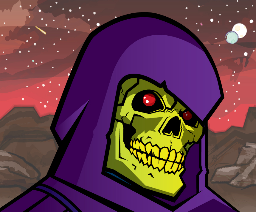 Skeletor portrait by Bat-Dan