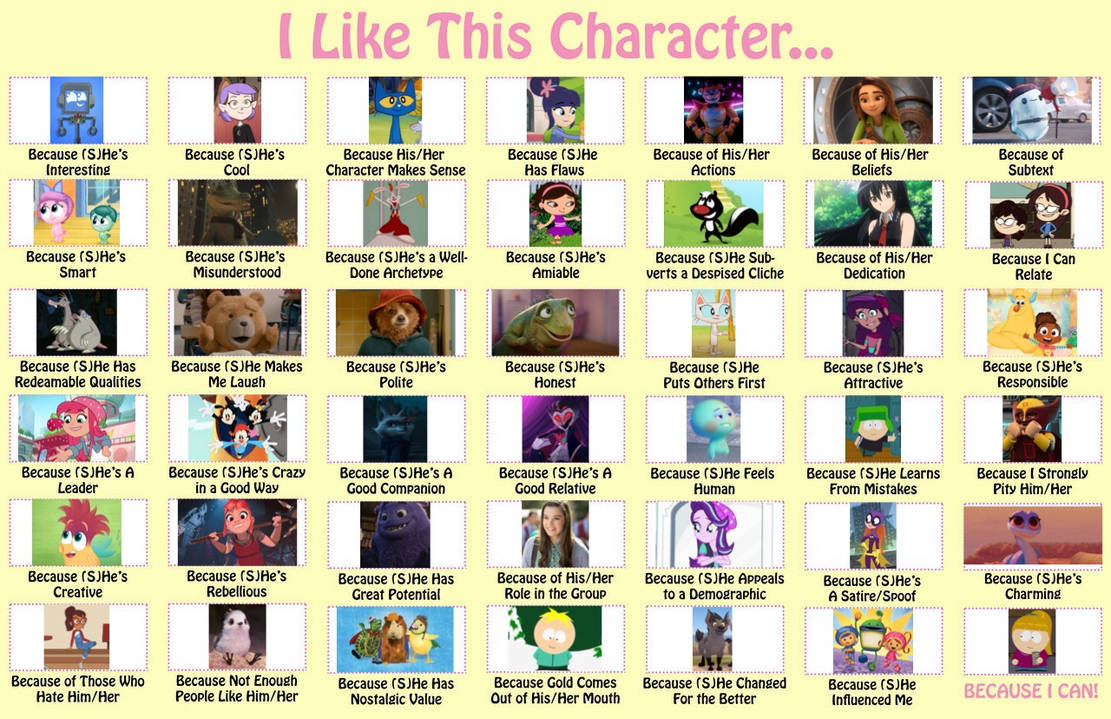 I Like This Character complete meme by lane52403 on DeviantArt