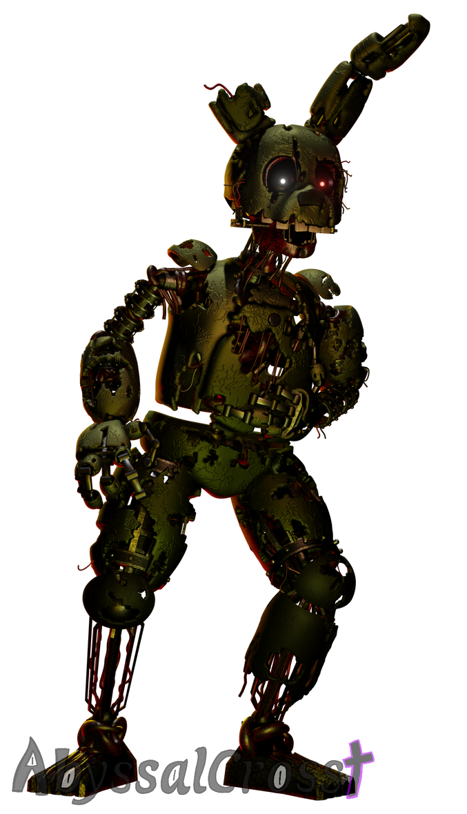 Springtrap Transparent New Ignited Springtrap Render by AbyssalCross on DeviantArt