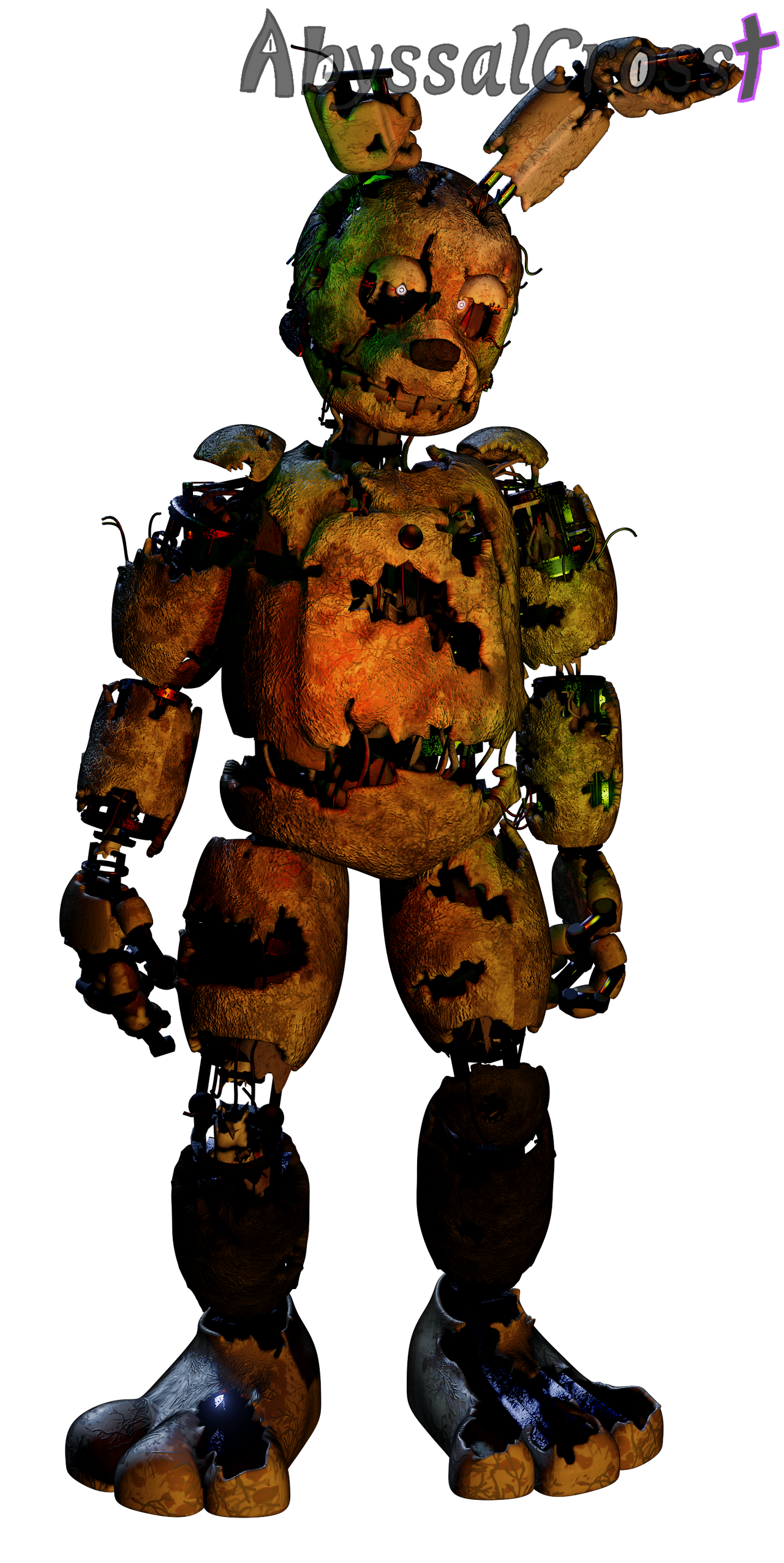 Spring Trap Render Simple Stylized Springtrap Render by AbyssalCross on DeviantArt
