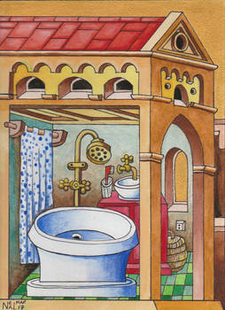 Gothic Medieval Bathroom