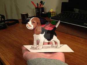 Beagle puppy 3D :)