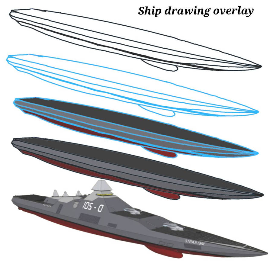 Draw a warship by Armoroid1 on DeviantArt