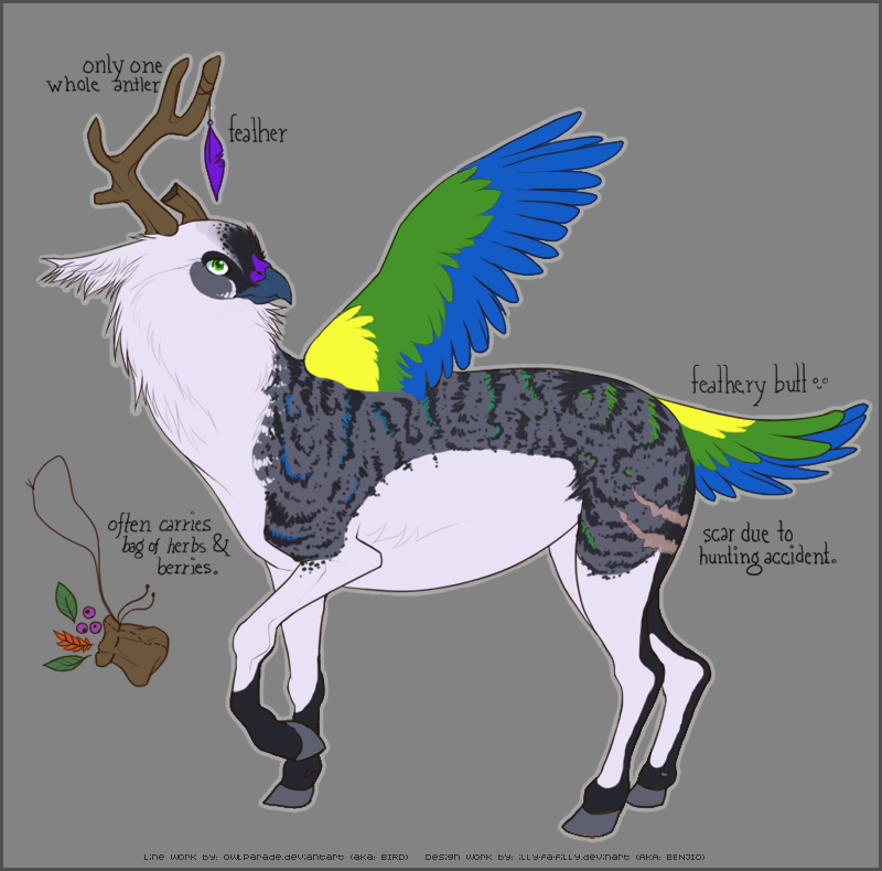 Deer x Bird Hybrid by illy fa filly on DeviantArt