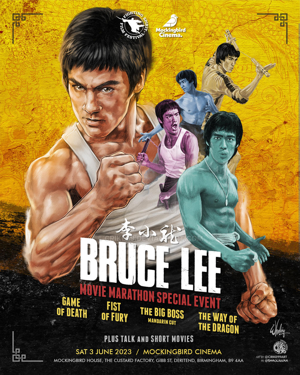 BRUCE LEE MARATHON - poster design by Crike99 on DeviantArt