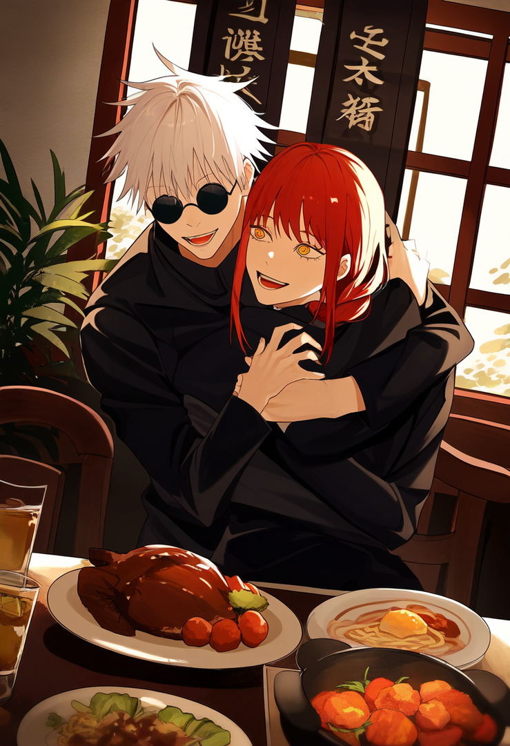 Gojo x Makima by GintoAi on DeviantArt