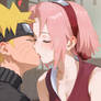 sakura x naruto kiss