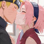sakura x naruto kiss