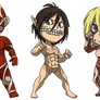 Attack On Titan Set 4 Titan Shifters