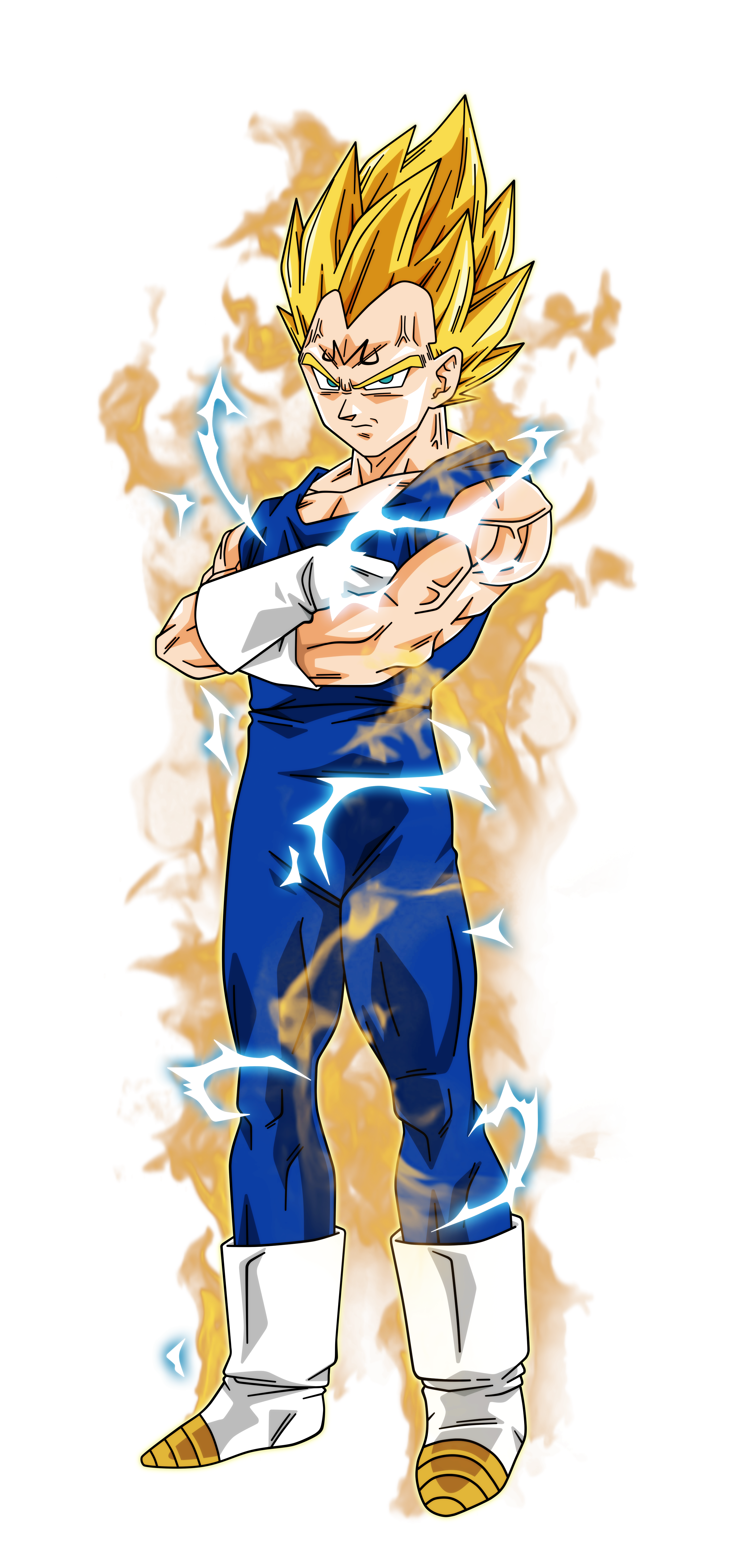 Majin Vegeta ssj2 PNG Format by GogitoYTB on DeviantArt