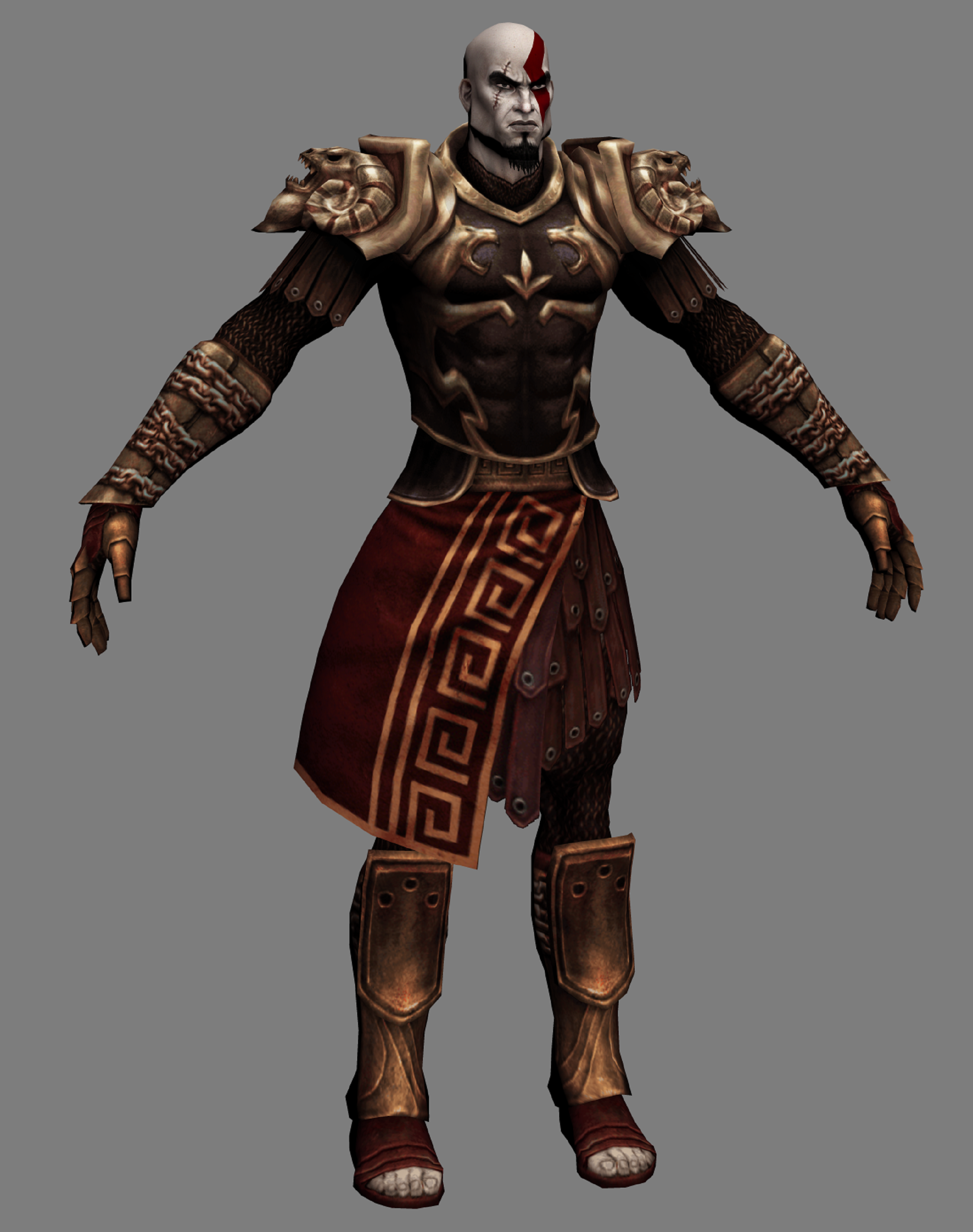 God of War 2 - God Armor (Model Swap) at God of War