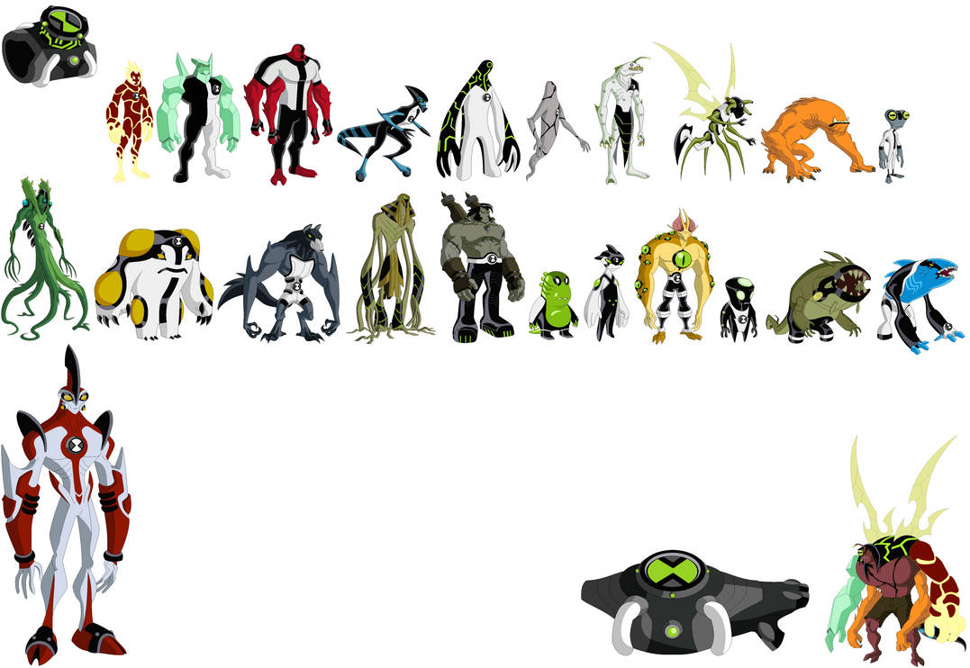 original ben 10 aliens, Ben 10, the original 10 aliens by ~Cyborgchimp on  deviantART