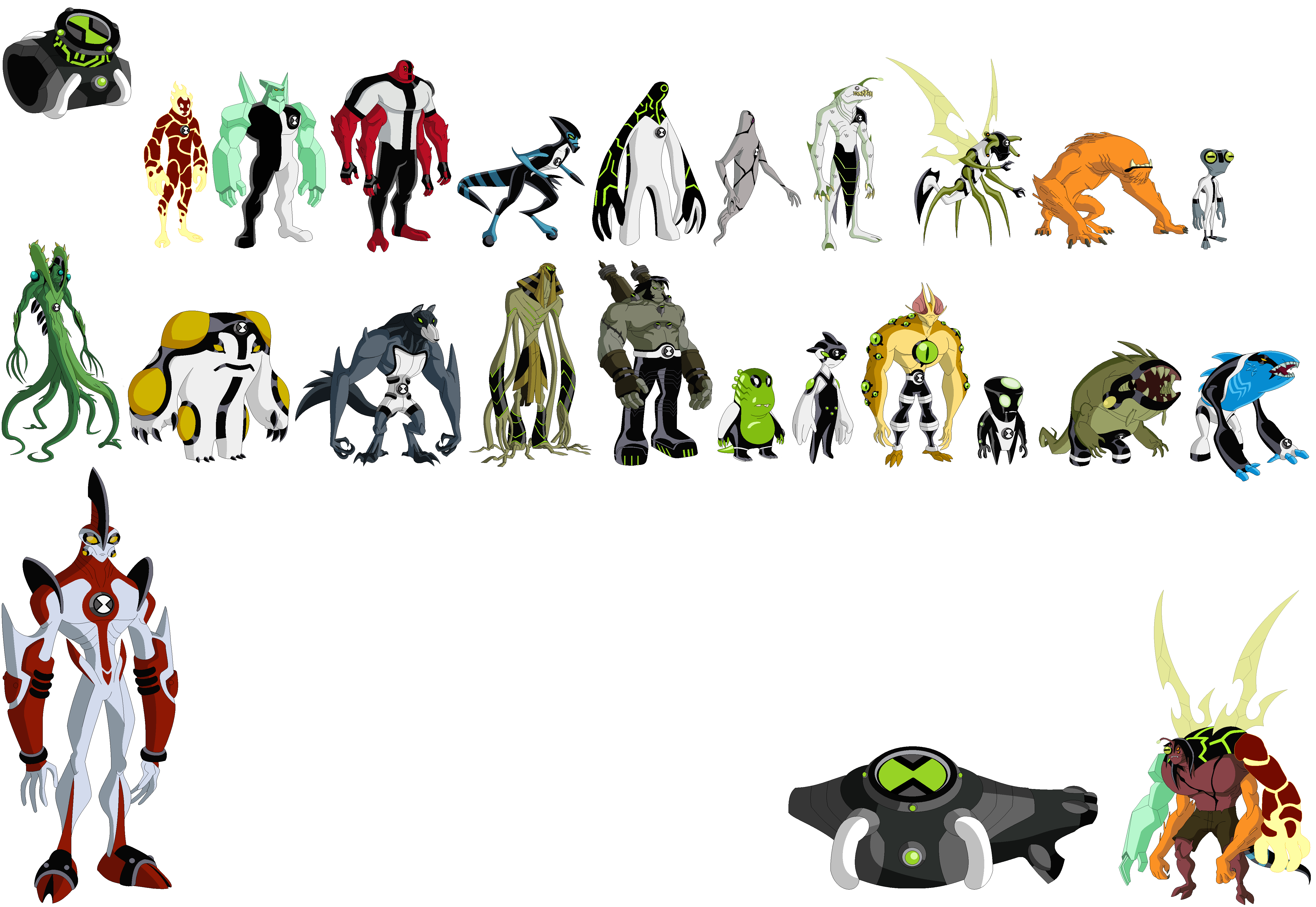 original ben 10 aliens  Ben 10, the original 10 aliens by