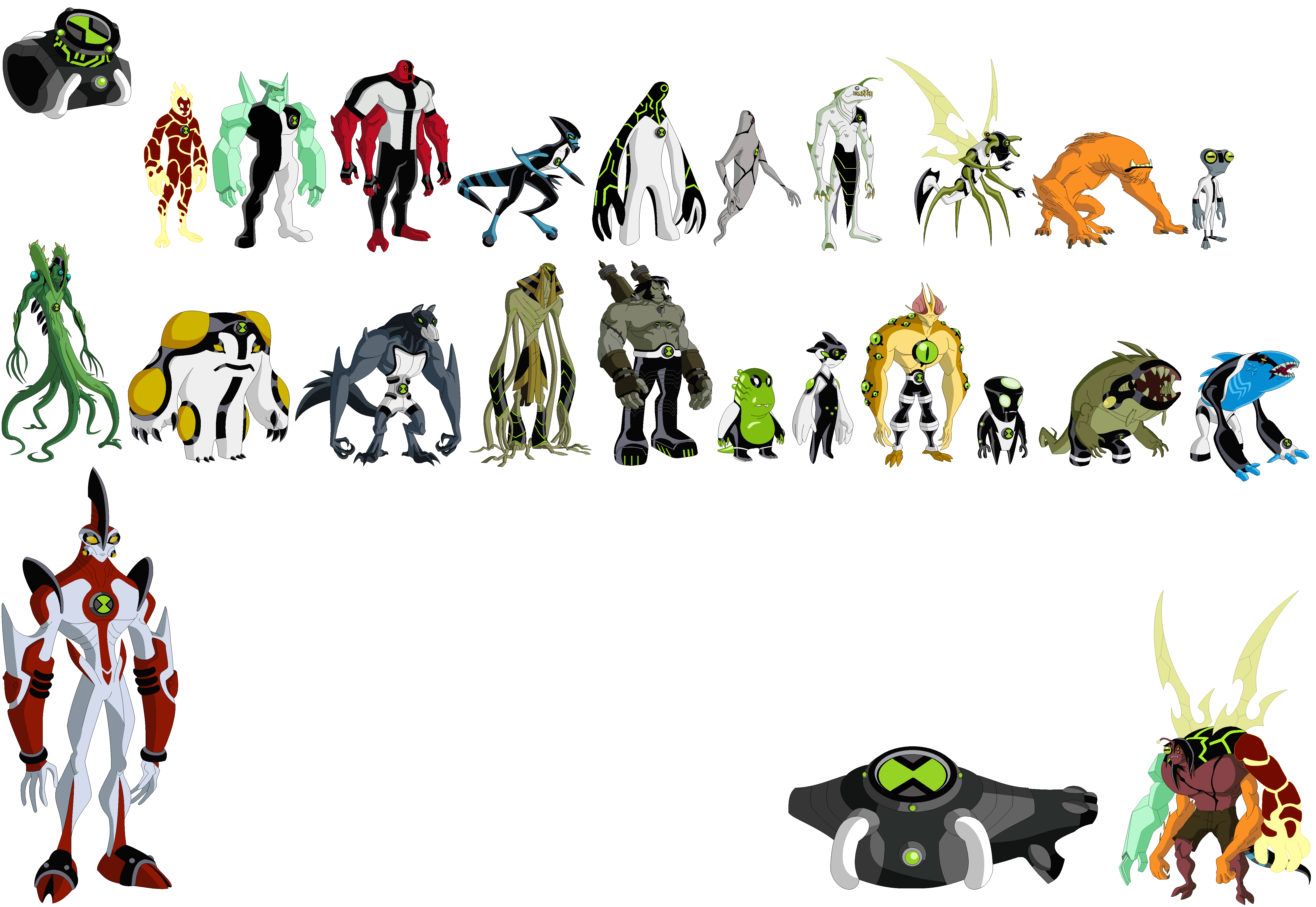 Original Ben 10 Alien Playlist by WCA-Arts on DeviantArt