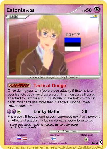 Hetalia Card: Estonia