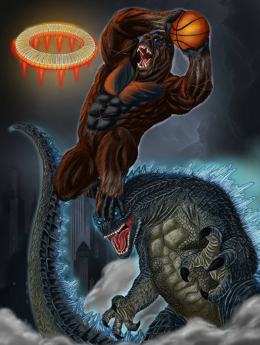 Strongest Godzilla Rival Godzilla and The Rival by valsimott on DeviantArt