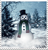 Animated Snowman Stamp by xgnyc