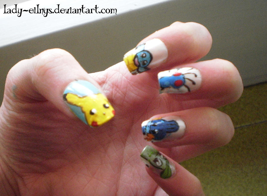 Pokemon nail art!