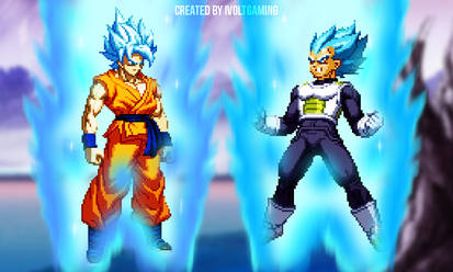 Super Saiyan God Goku VS Super Saiyan God Vegeta