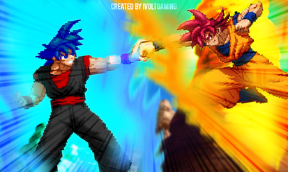 SSG Evil Goku VS SSG Goku!