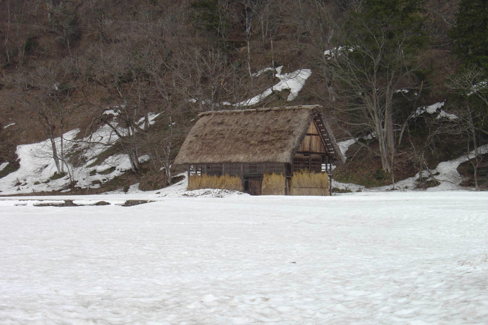 Old Fashioned House in Snow