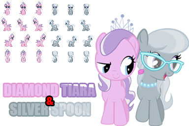 MLP RPG Sprites (Diamond Tiara and Silver Spoon)