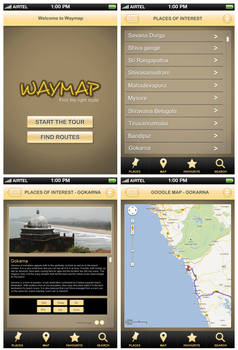 Way Map - iPhone application design