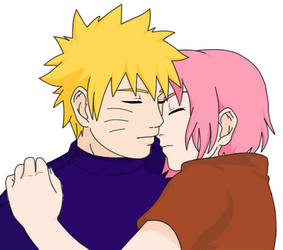 NaruSaku-cuddles