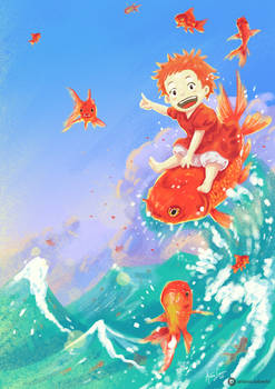 Ponyo and Goldfish