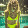 Taylor Swift (neon yellow bikini)
