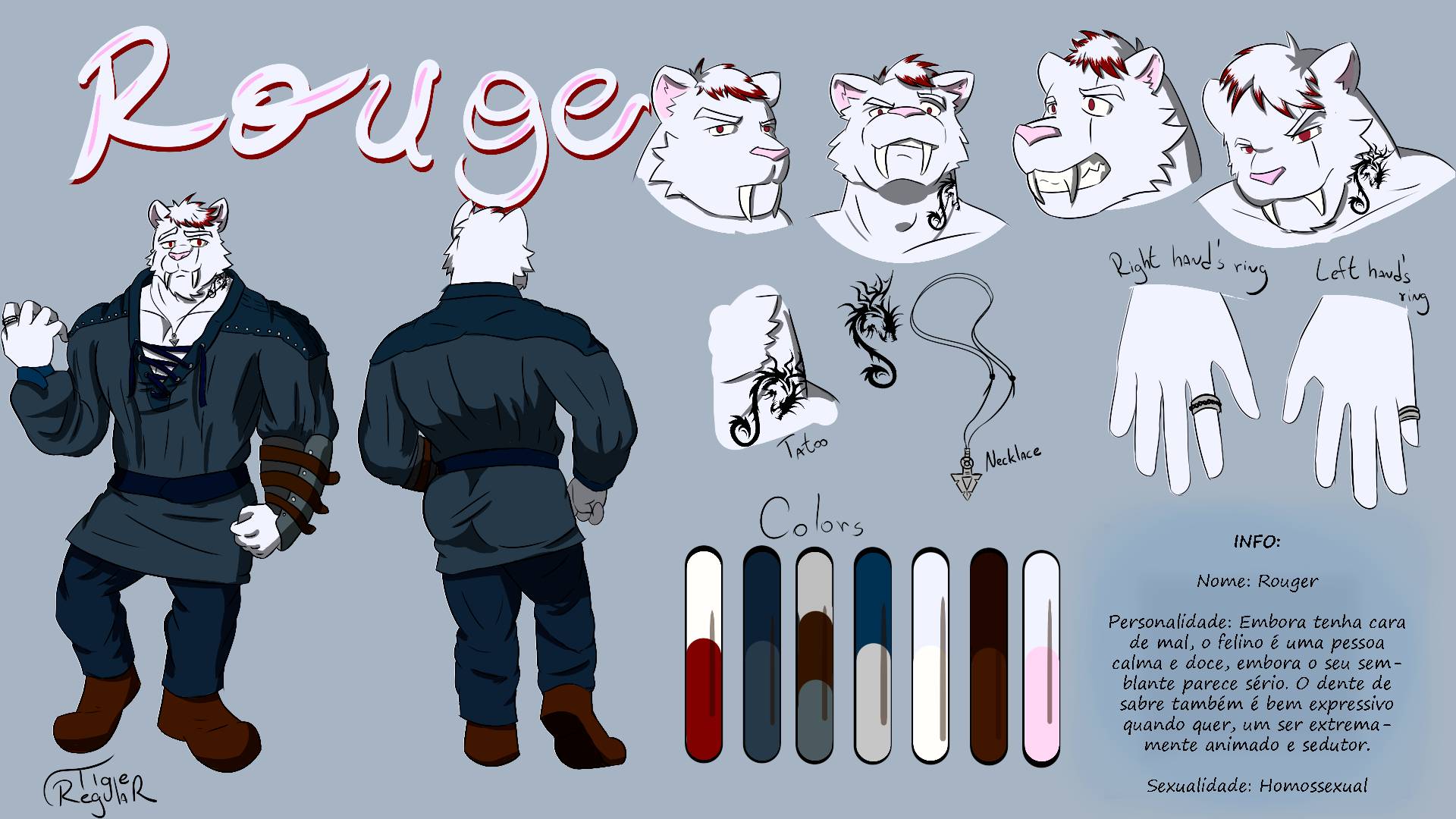 Assignment Rouge Reference sheet of Rouge by RegularTiger on DeviantArt