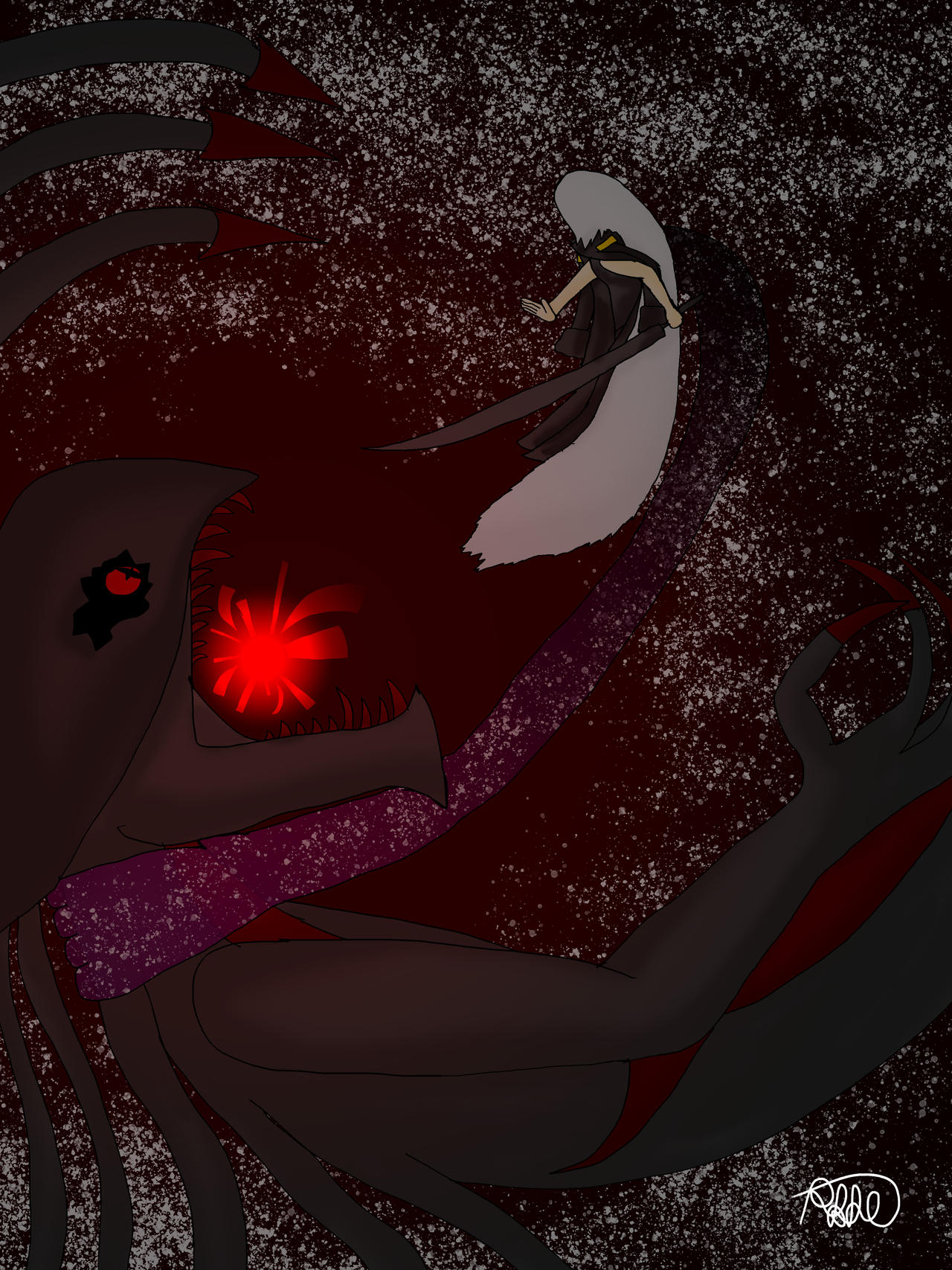 CHAOS Dragon Against A VOID Entity by Apocrisiarius99 on DeviantArt