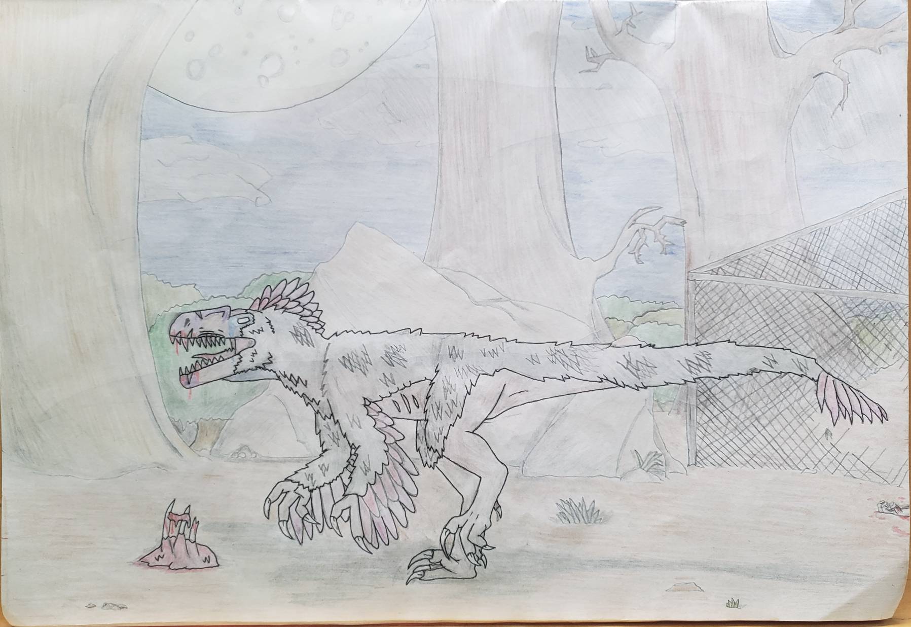 Zombie Raptor Deviantart Raptor of death by Allodude23 on DeviantArt
