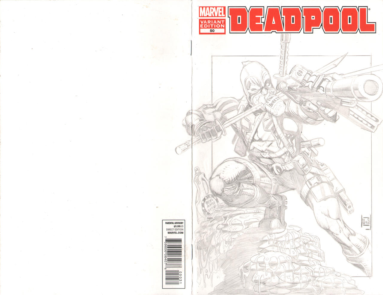 Deadpool cover commish on Deadpool #50 for Ben