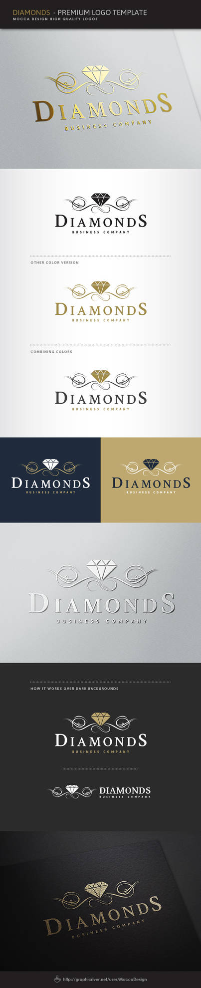 Diamonds Logo by moccadsgn