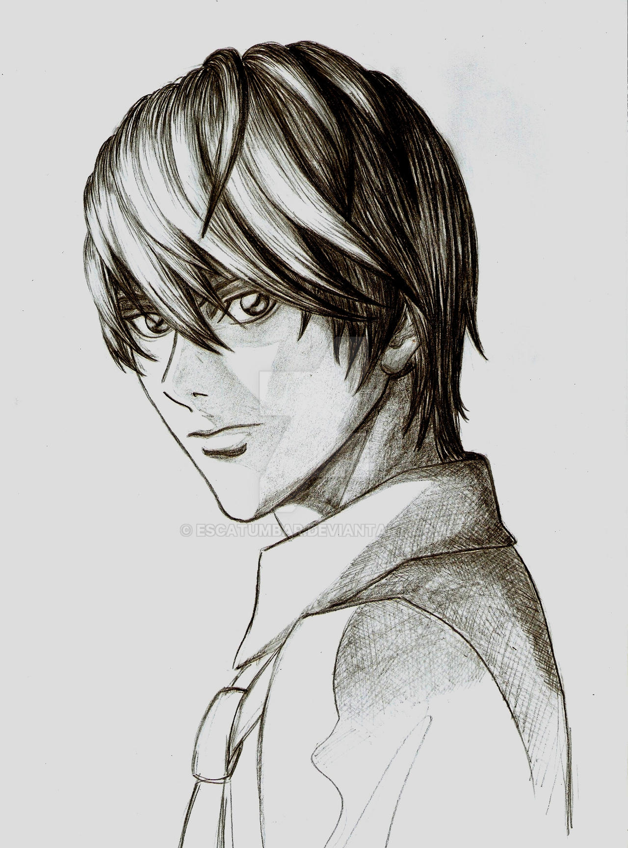 Yagami Light finished sketch by Escatumbar on DeviantArt