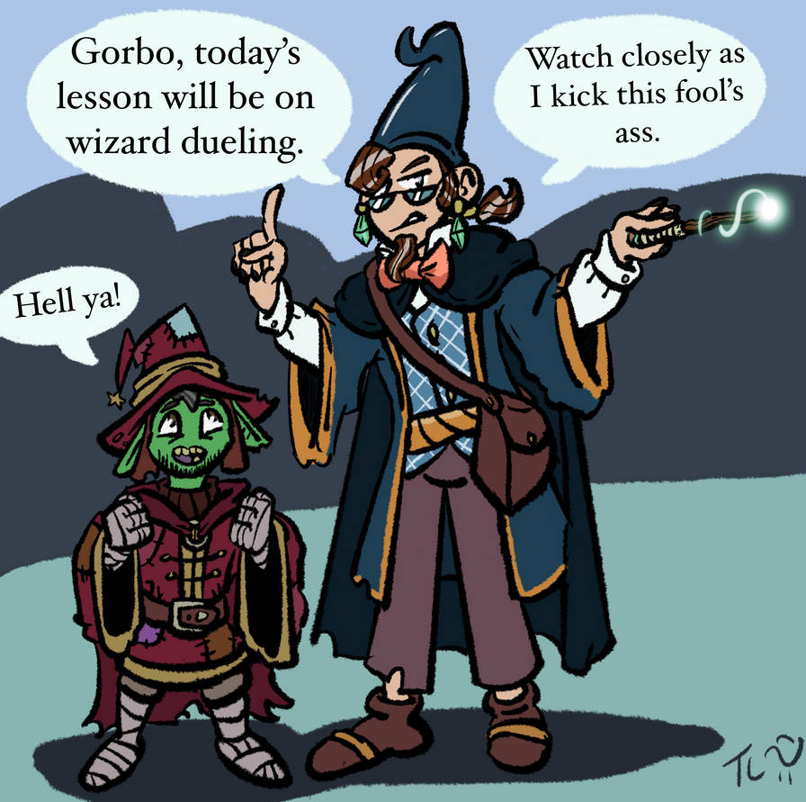 Wizard Duel Lesson by BowlerHatTom on DeviantArt