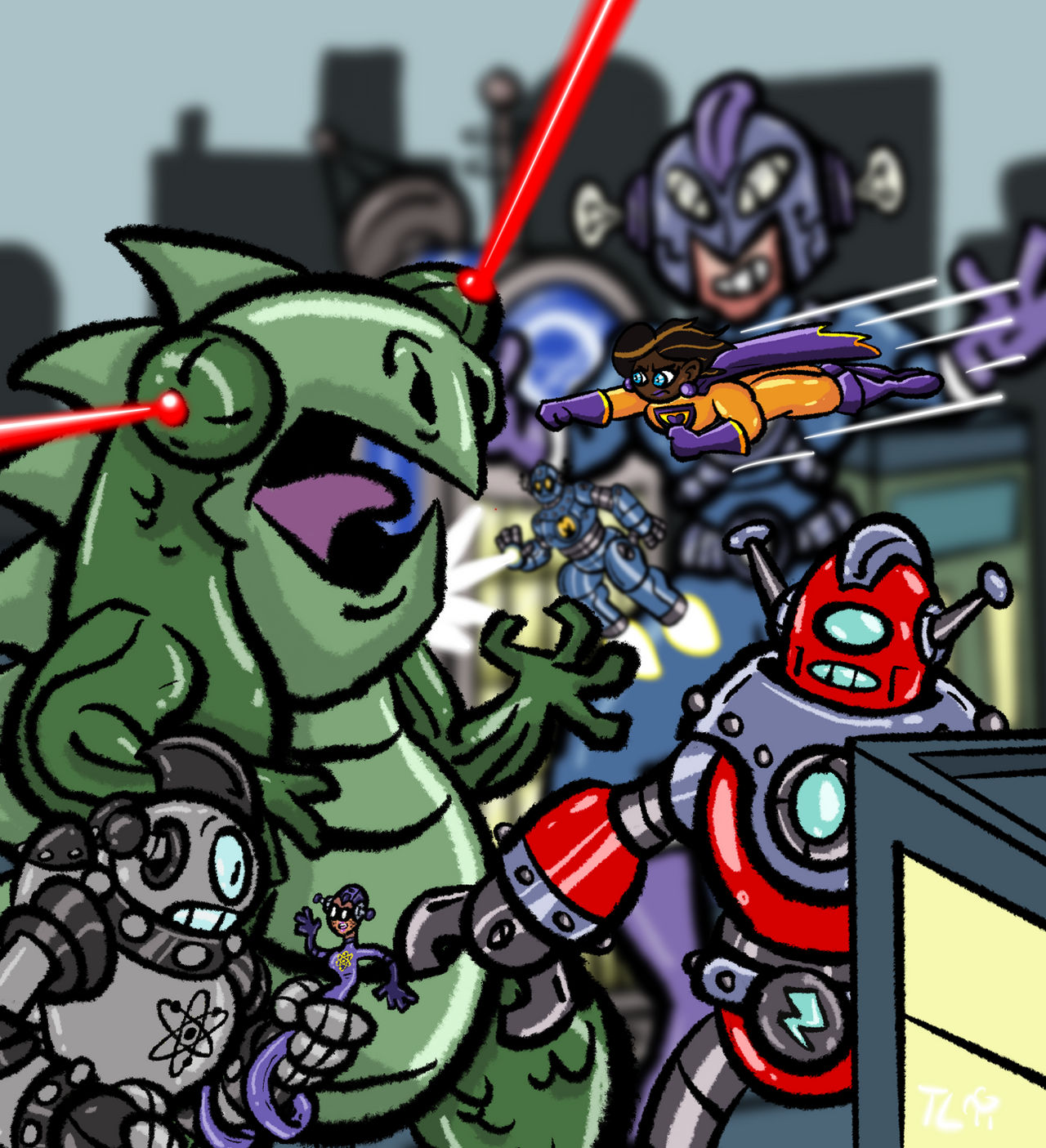 Bowler Monster Heroes vs Monsters by BowlerHatTom on DeviantArt