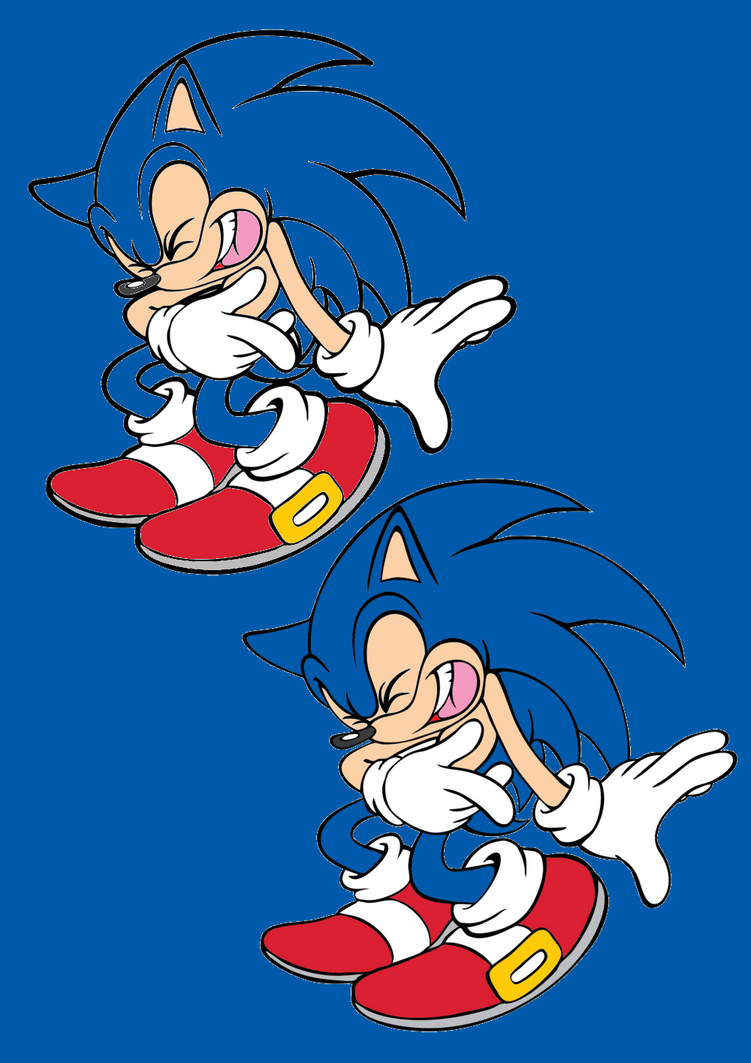 Sonic laughing converted Peach eyelids by DreamcastSonic1998YT on ...