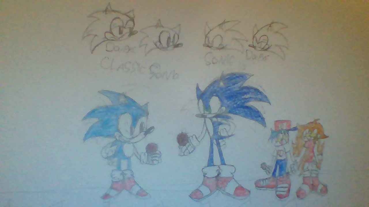 SU Sonic VS old-gen Sonic by SuperMysticSonic on DeviantArt