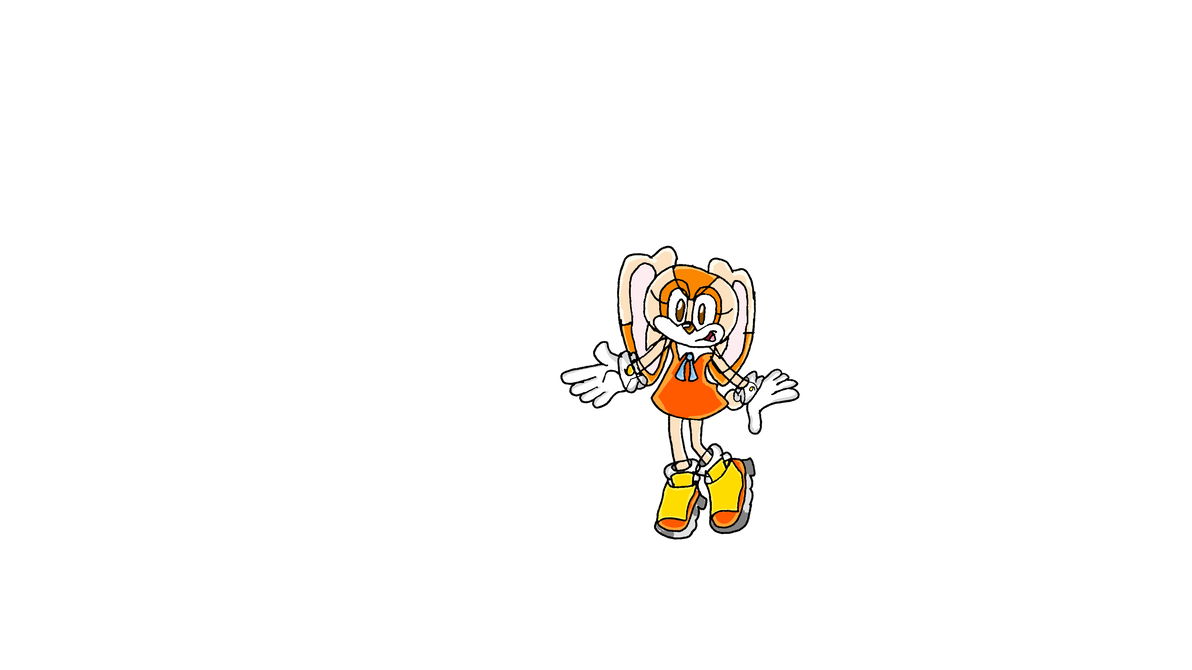 Cream the Rabbit digitalized by DreamcastSonic1998YT on DeviantArt