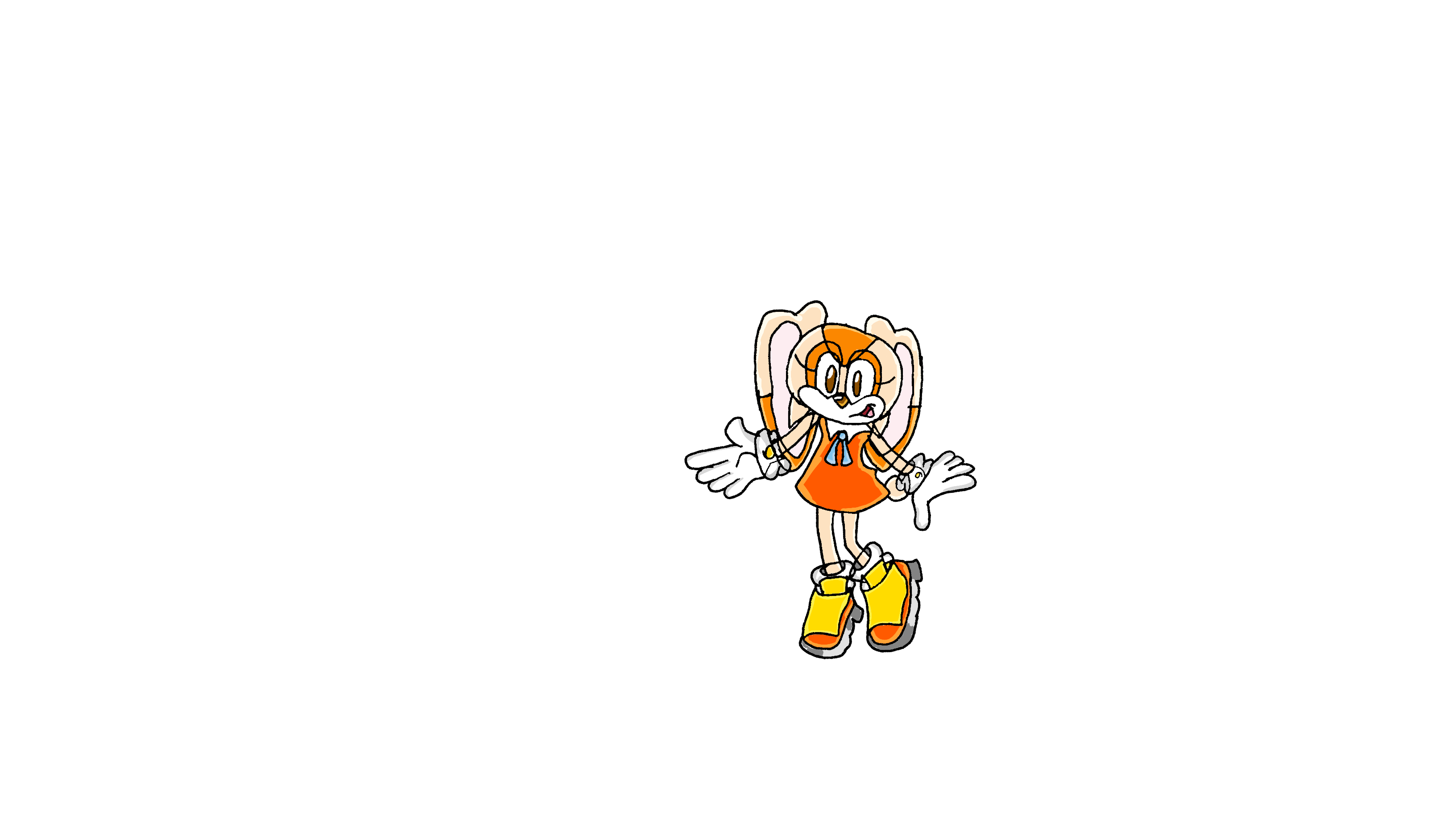 Cream The Rabbit Drawing Guide Cream the Rabbit digitalized by DreamcastSonic1998YT on DeviantArt