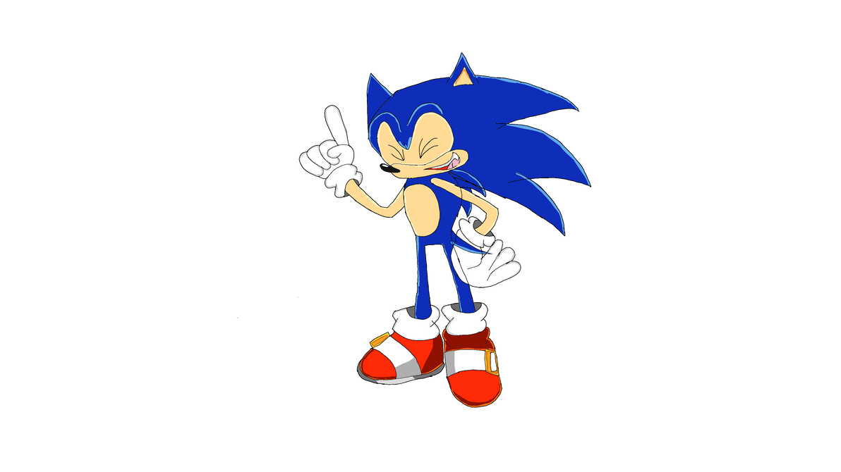 Laughing Sonic by DreamcastSonic1998YT on DeviantArt