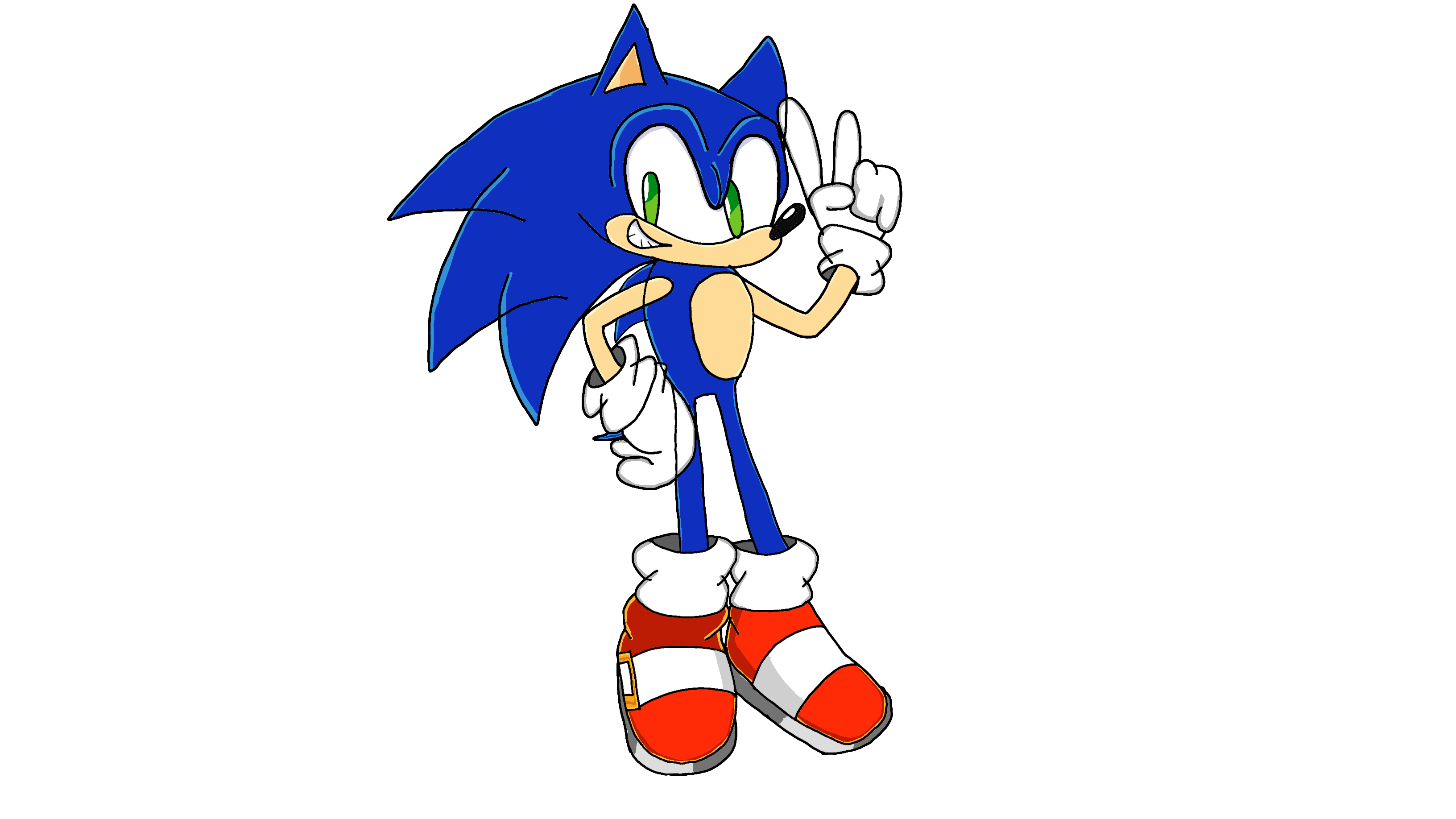 Free download, Sonique The Hedgehog in Green Hill Zone transparent  background PNG clipart