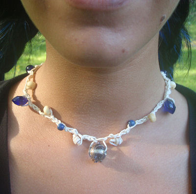 Blue Ocean Hemp Necklace