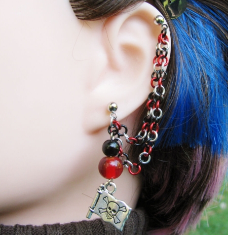 Pirate Cartilage Chain Earring