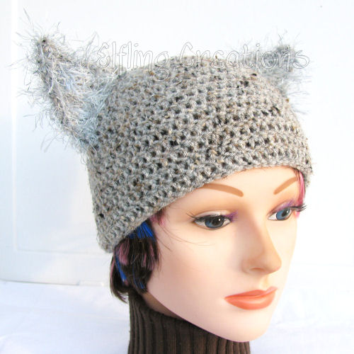 Grey Wolf Ears Hat