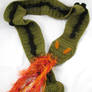 Crocheted Green Dragon Scarf